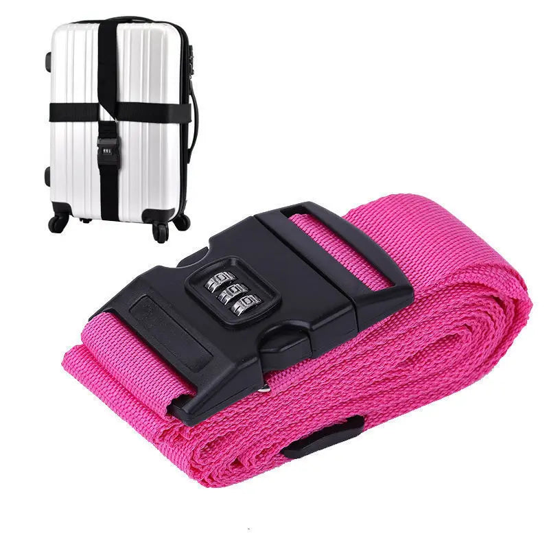 Travel Luggage Belt Strap Adjustable Suitcase Trolley Packing Secure Lock