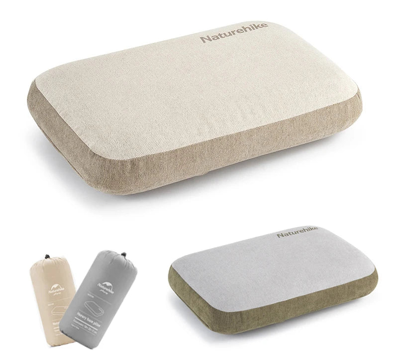 NATUREHIKE Memory Foam Camping Pillow Portable Travel Square Comfort Cushion