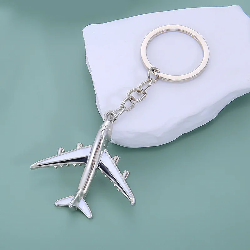 CHYVENEE Metal Civil Aviation Aircraft Key Chain Zinc Alloy Airplane