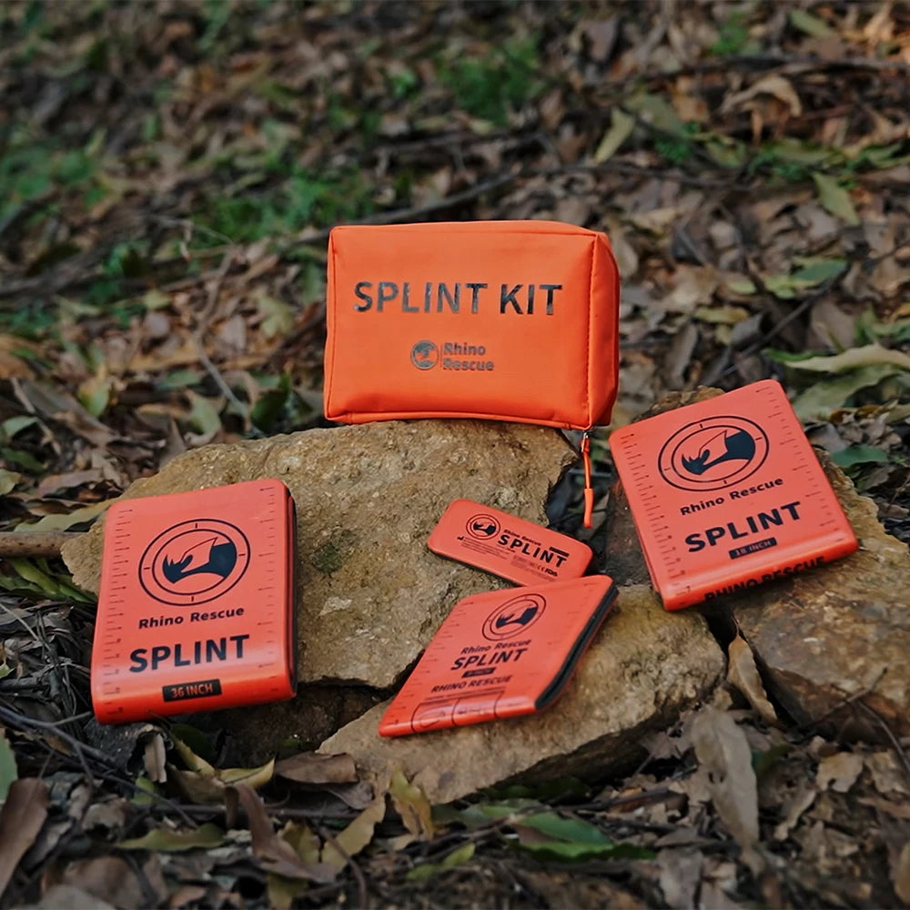 RHINO RESCUE Splint Kit Reusable Tactical First Aid Immobilisation Set, Combat, Medical Kit