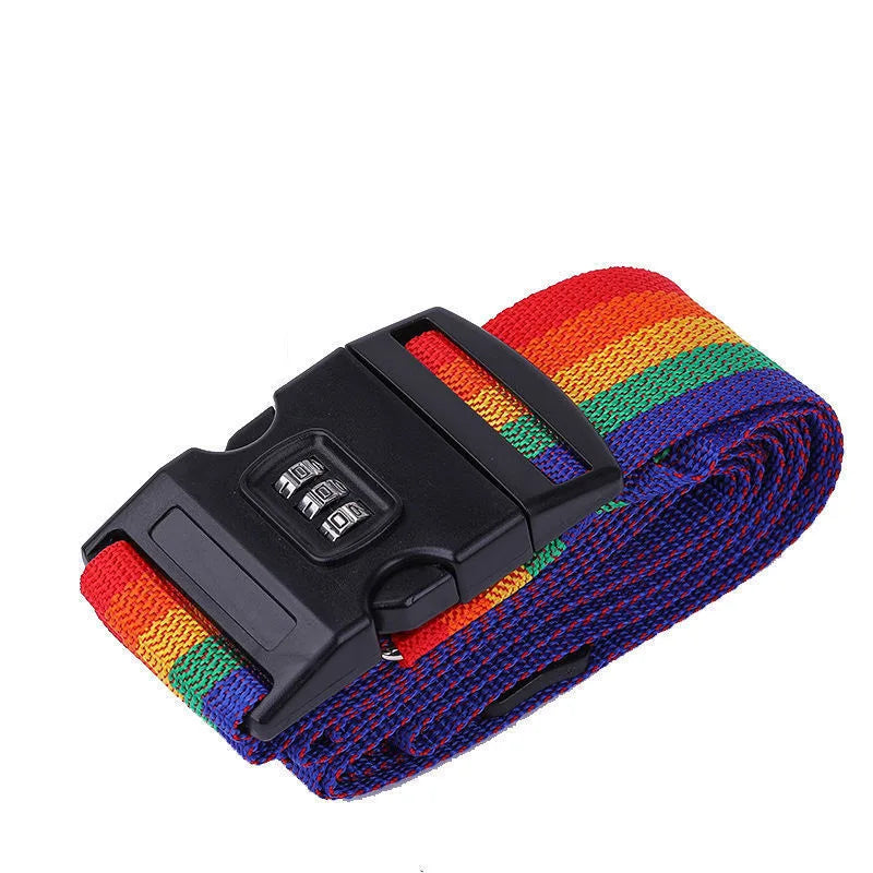 Travel Luggage Belt Strap Adjustable Suitcase Trolley Packing Secure Lock