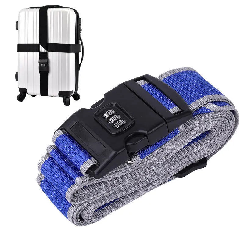 Travel Luggage Belt Strap Adjustable Suitcase Trolley Packing Secure Lock