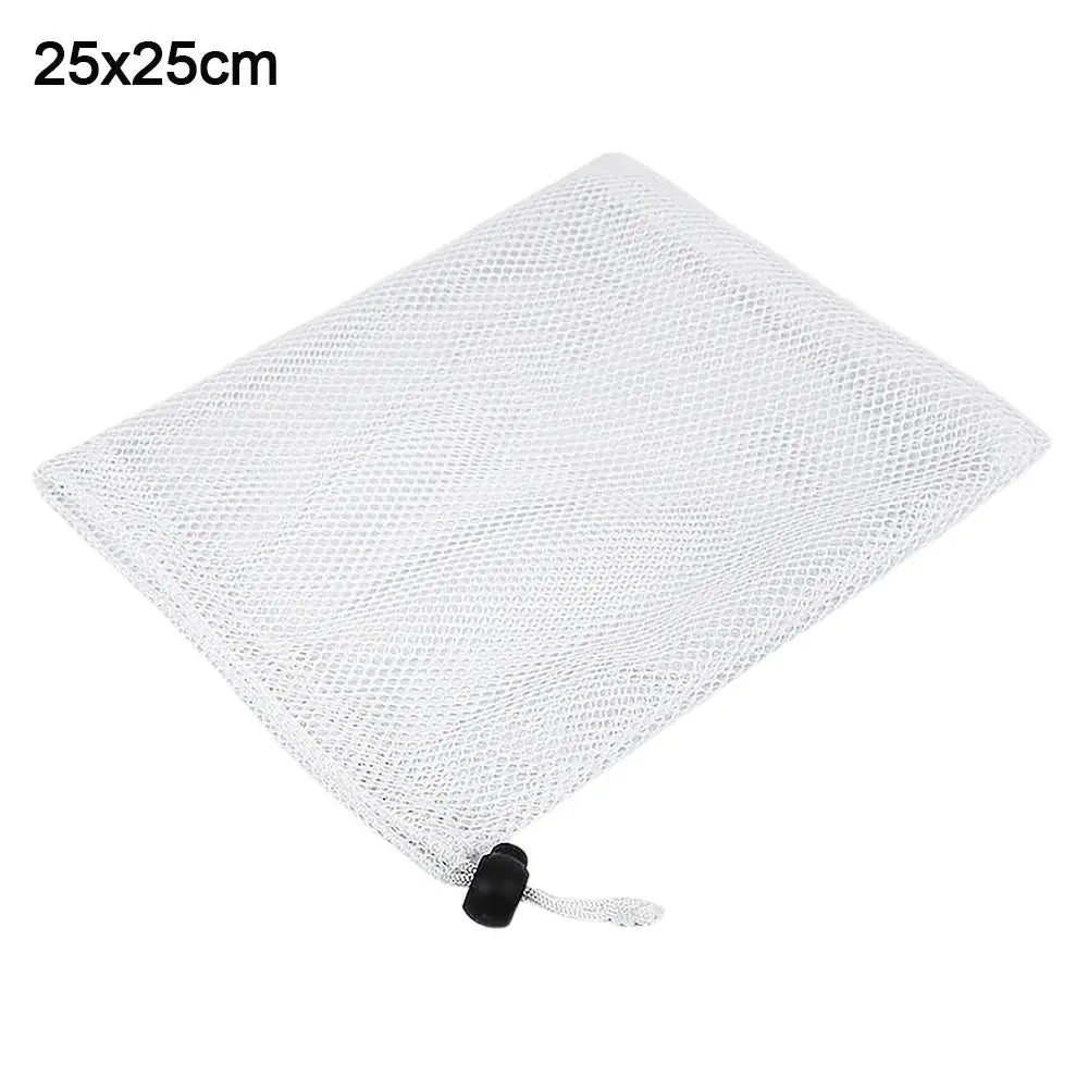 Breathable Nylon Mesh Drawstring Storage Pouch for Travel Laundry and Multi Purpose Organisation