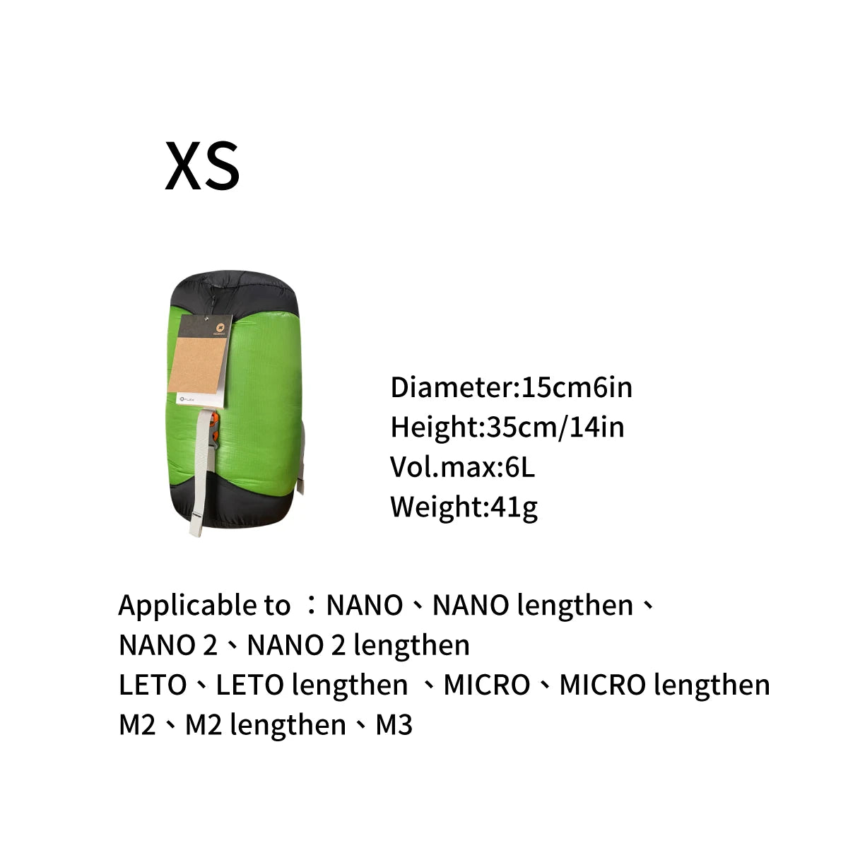 Waterproof Compression Sack Ultralight Nylon Sleeping Bag Storage Stuff Sack Outdoor Camping